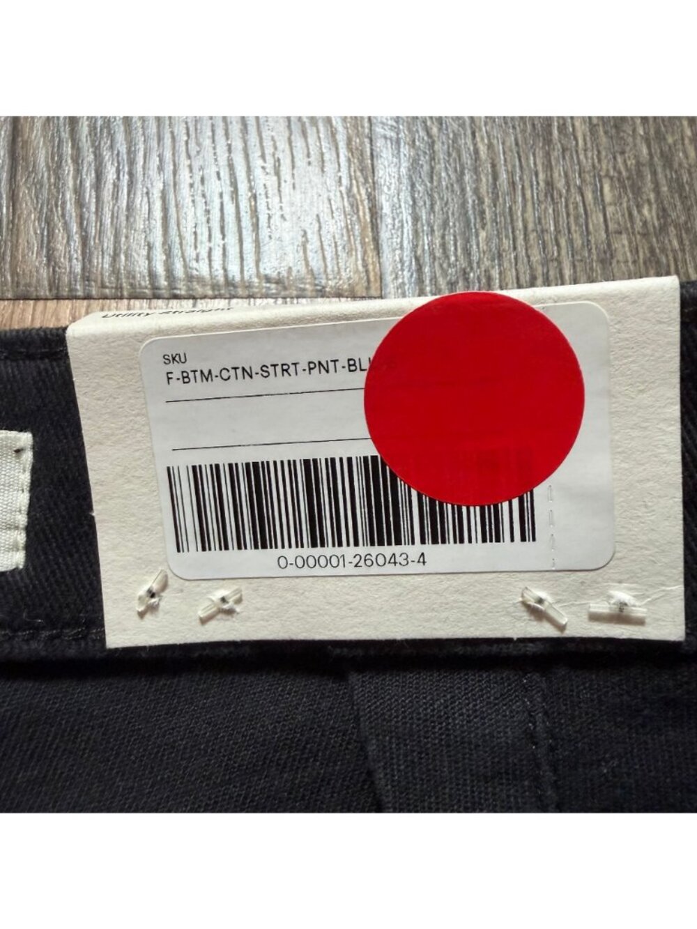 Everlane The Utility Straight Pant Black Size 6 Regular NWT - Picture 3 of 5